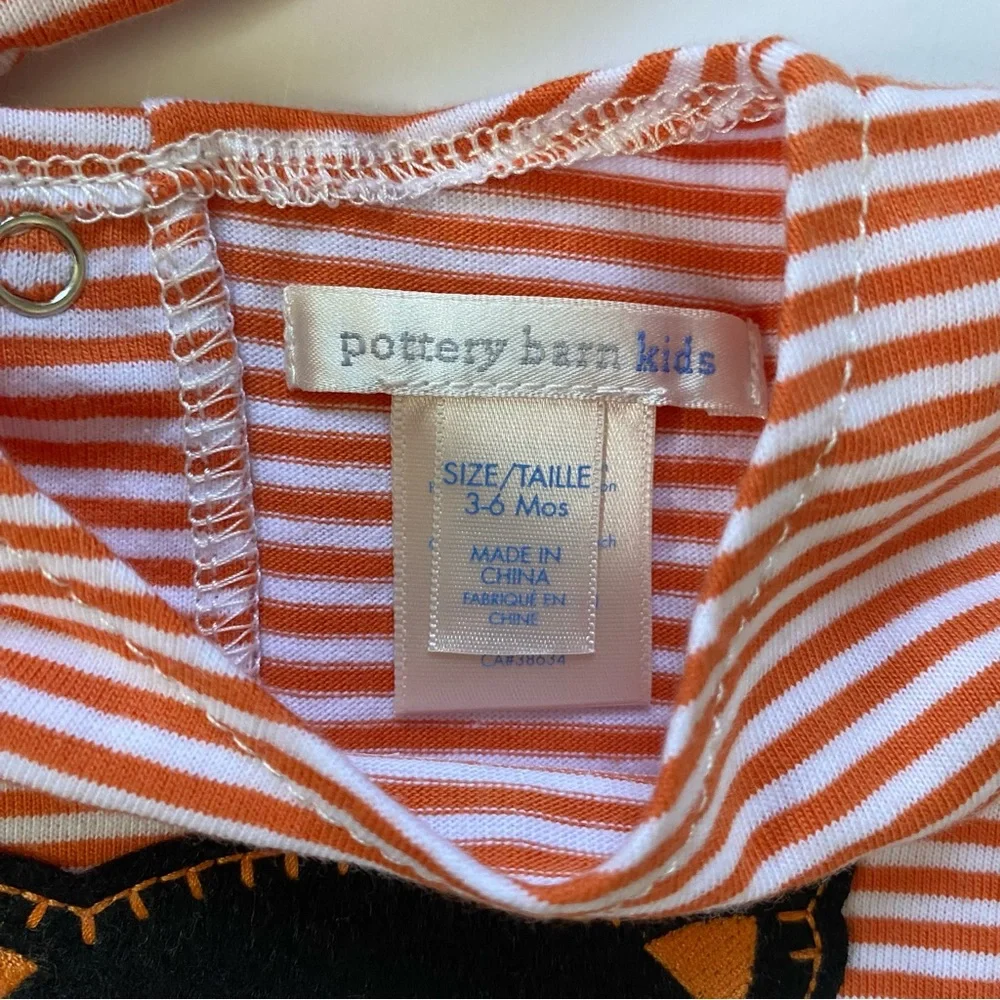 Pottery Barn Kids Halloween Outfit Size 3 6 Months NWT 2 Piece Matching Hat NEW